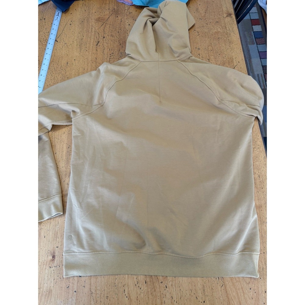 Lululemon City Sweat Pullover Hoodie Sweatshirt Men's XL Mustard Stretch LM3AUPS - Picture 5 of 6